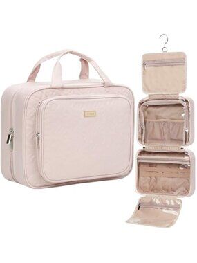 Travel Toiletry Bag for Women,Makeup Essentials Organizer,Hanging Case Cosmetic